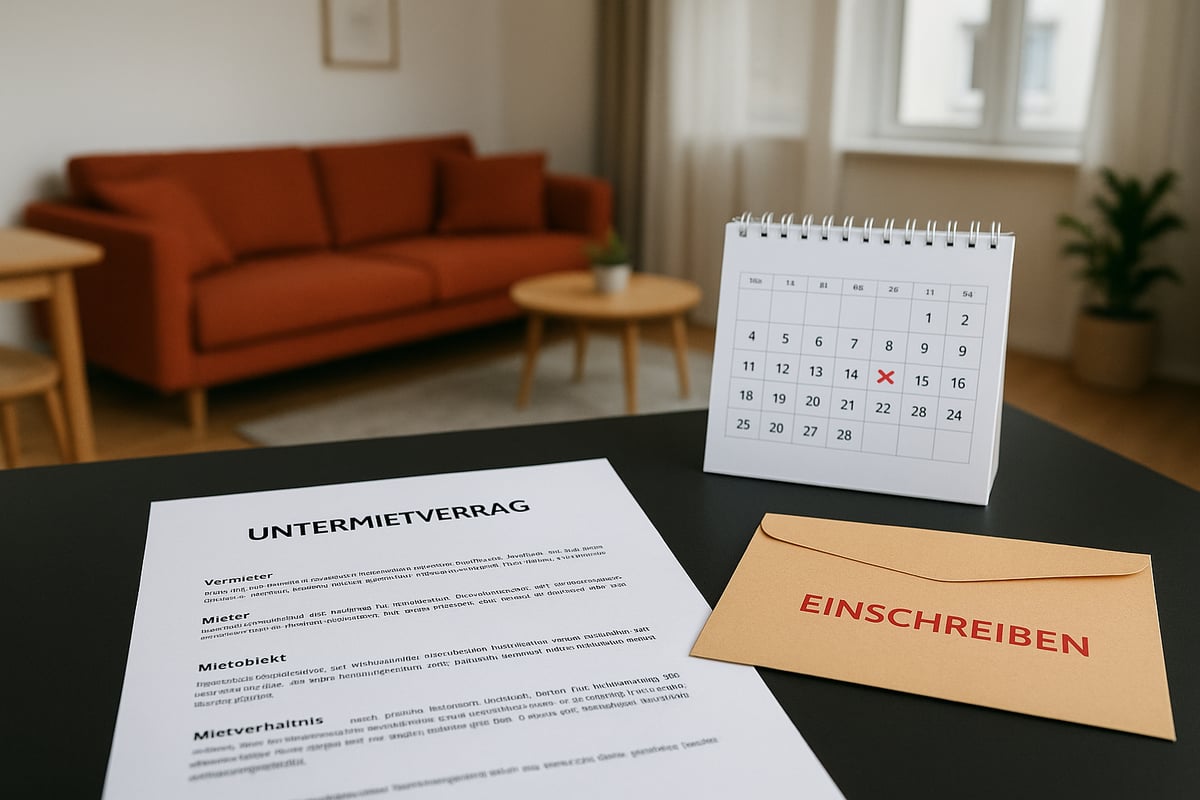 Gesetzliche Grundlagen zur Kündigung eines Untermietvertrags