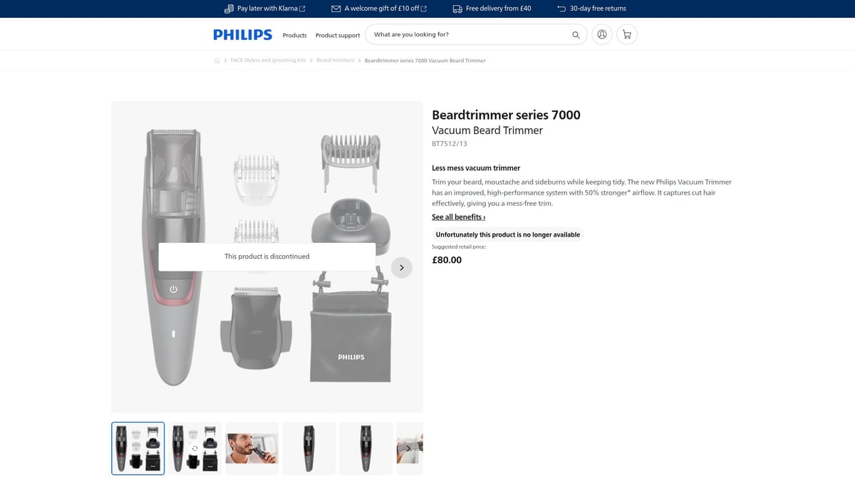 Die 9 besten Philips Barttrimmer für Männer 2026 – Philips Series 7000 Vakuum-Barttrimmer BT7512/13