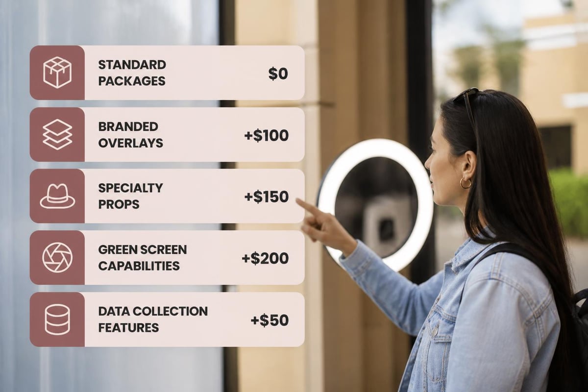 Photo booth customization options