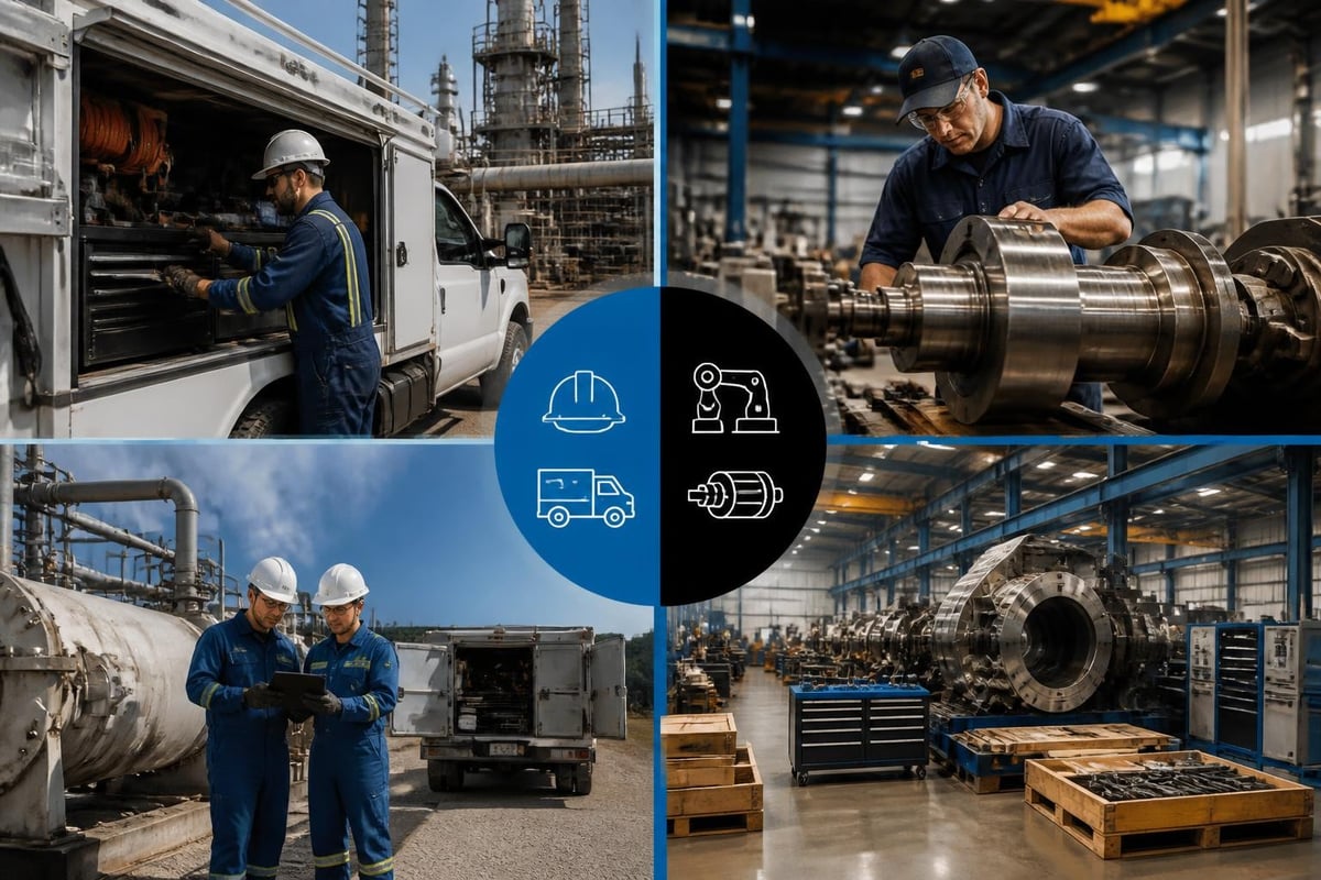 Industrial service delivery comparison