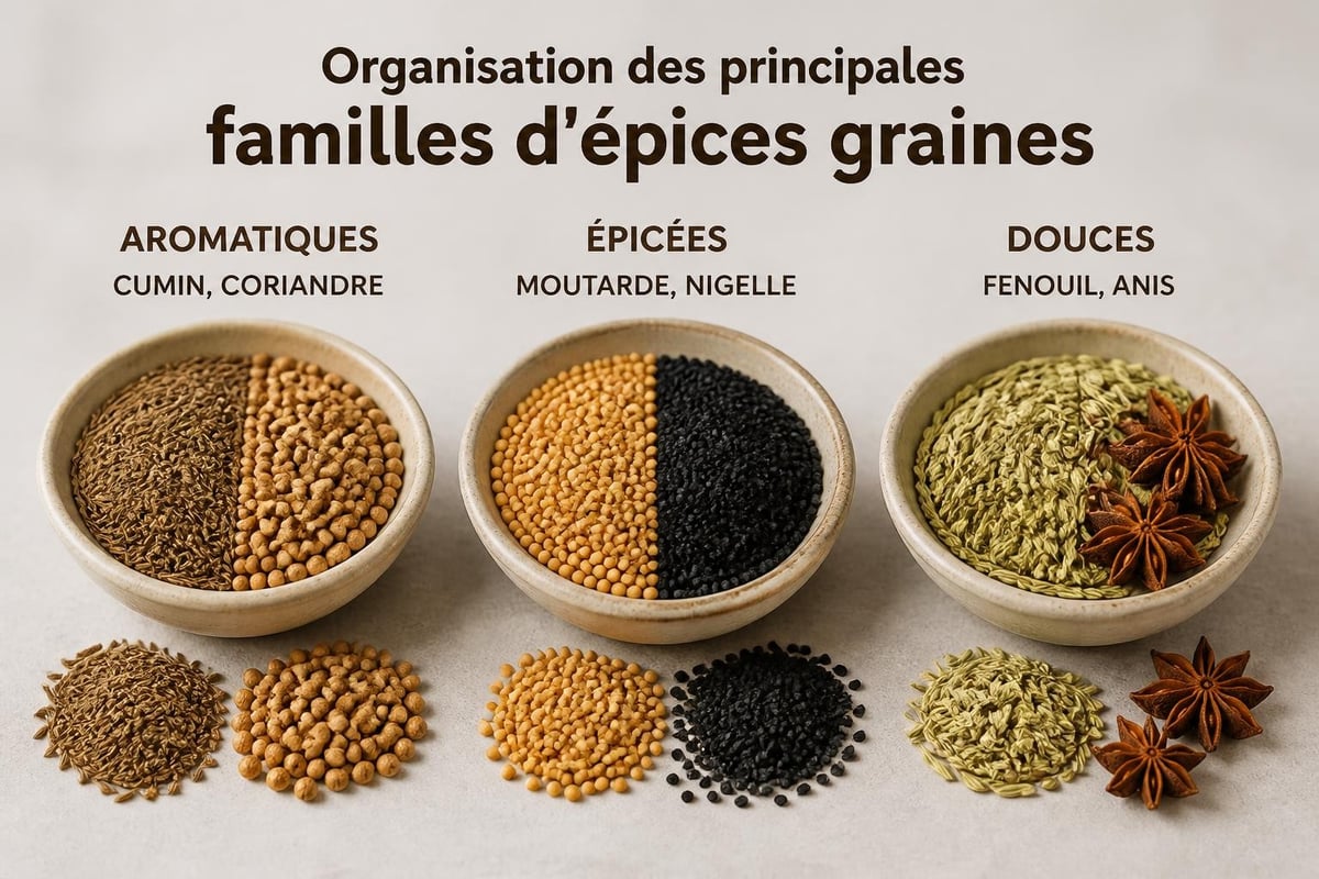 Classification des épices graines