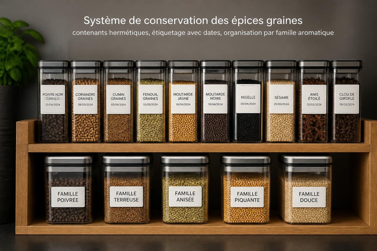 Méthodes de stockage des épices