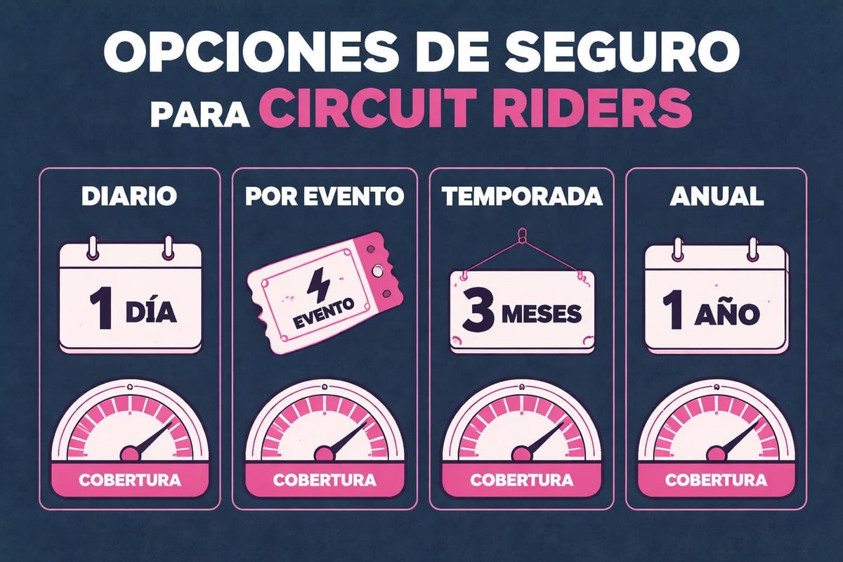 Motopoliza Seguro Circuito: Protección Esencial 2026 2 Opciones de contratación de seguros