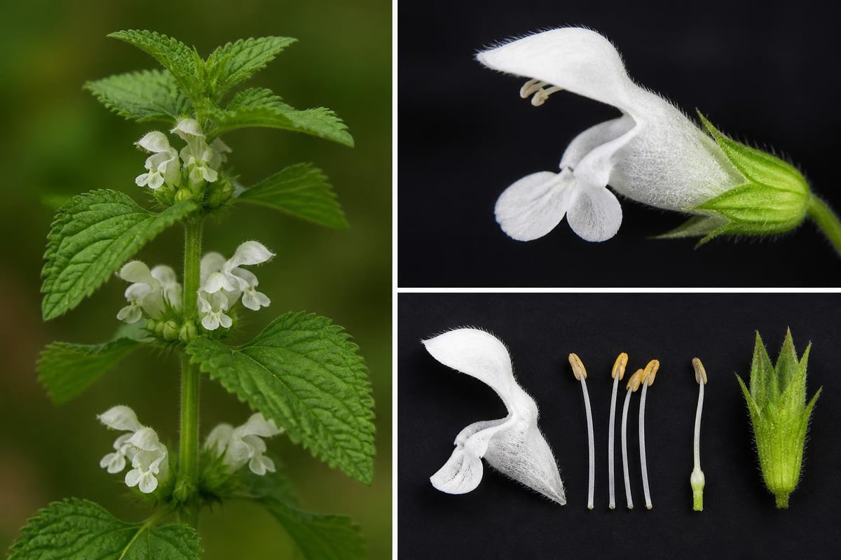 Anatomie fleur mélisse