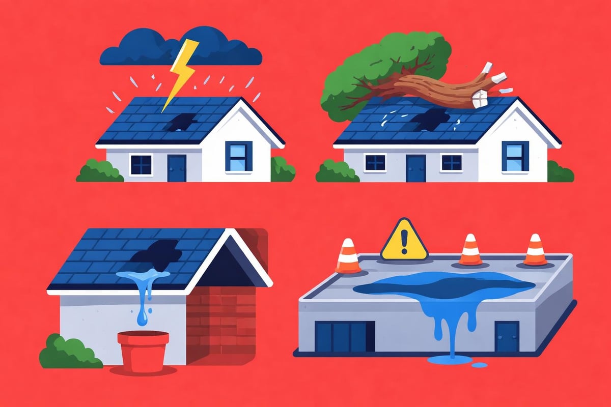 Common emergency roof scenarios