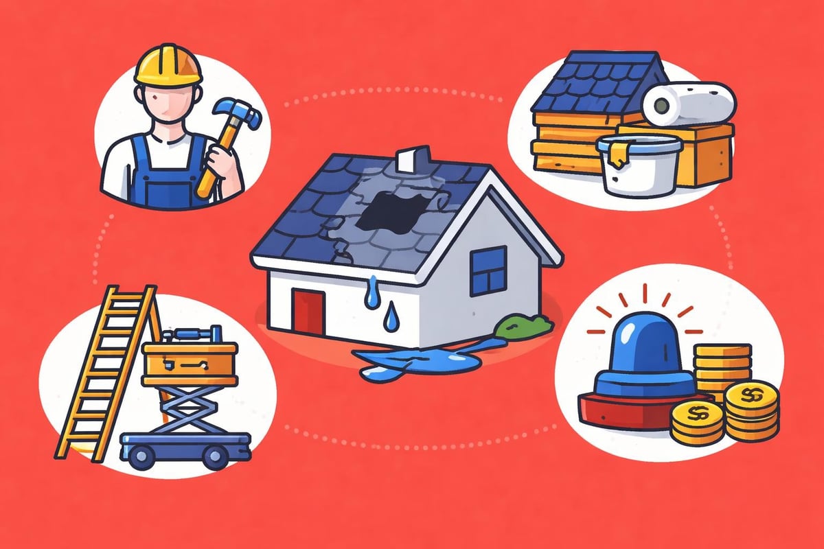 Cost breakdown for emergency repairs