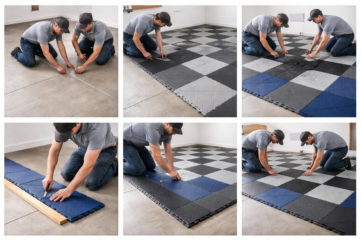 DIY garage floor installation steps