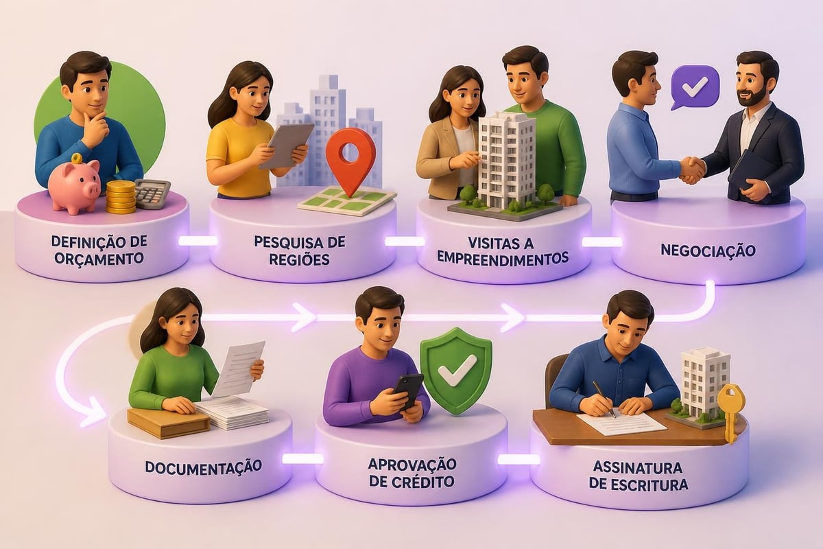 Etapas da compra de apartamento