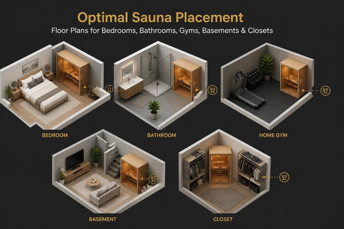 Home sauna placement options
