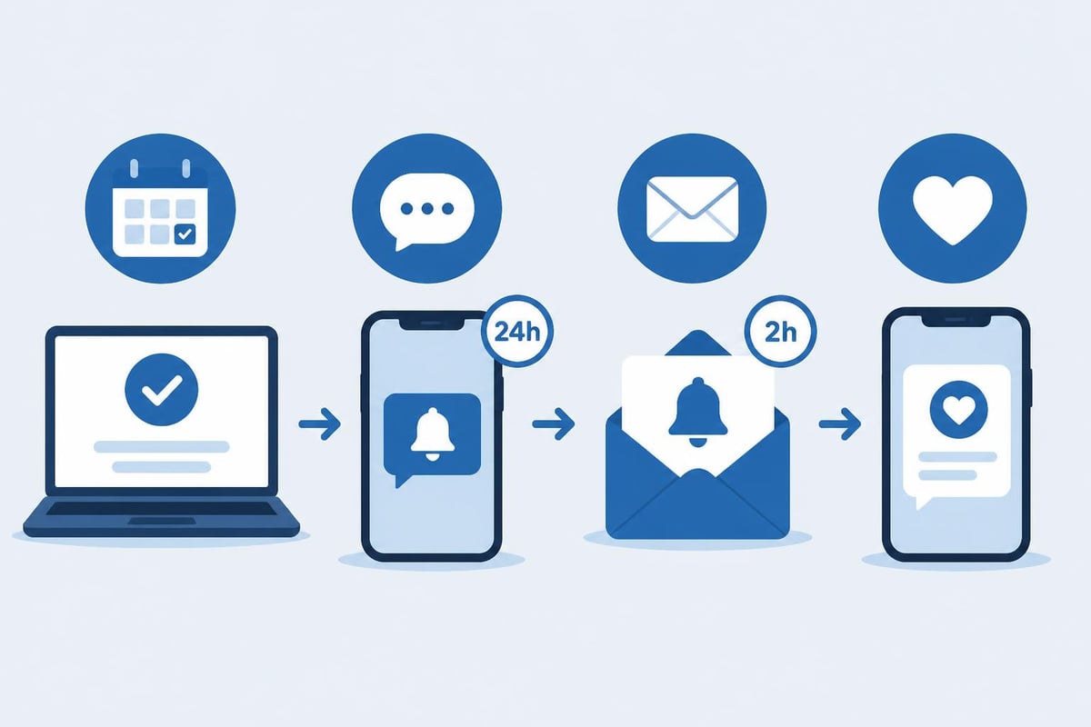 Automated client communication workflow