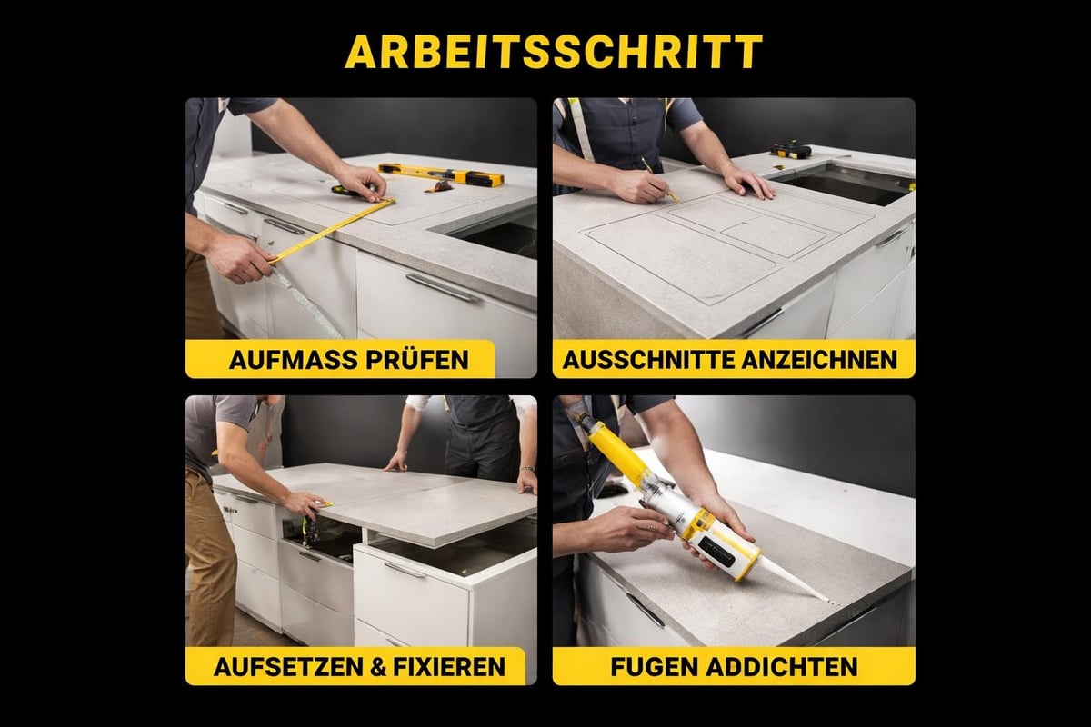 Arbeitsplattenmontage