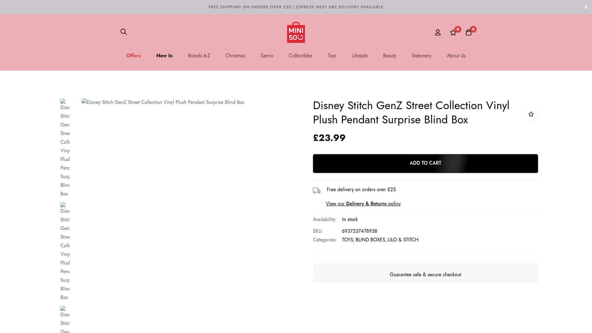 7 Must-Have Plush Blind Box Collectibles for 2026 - Disney Stitch GenZ Street Collection Vinyl Plush Pendant Surprise Blind Box