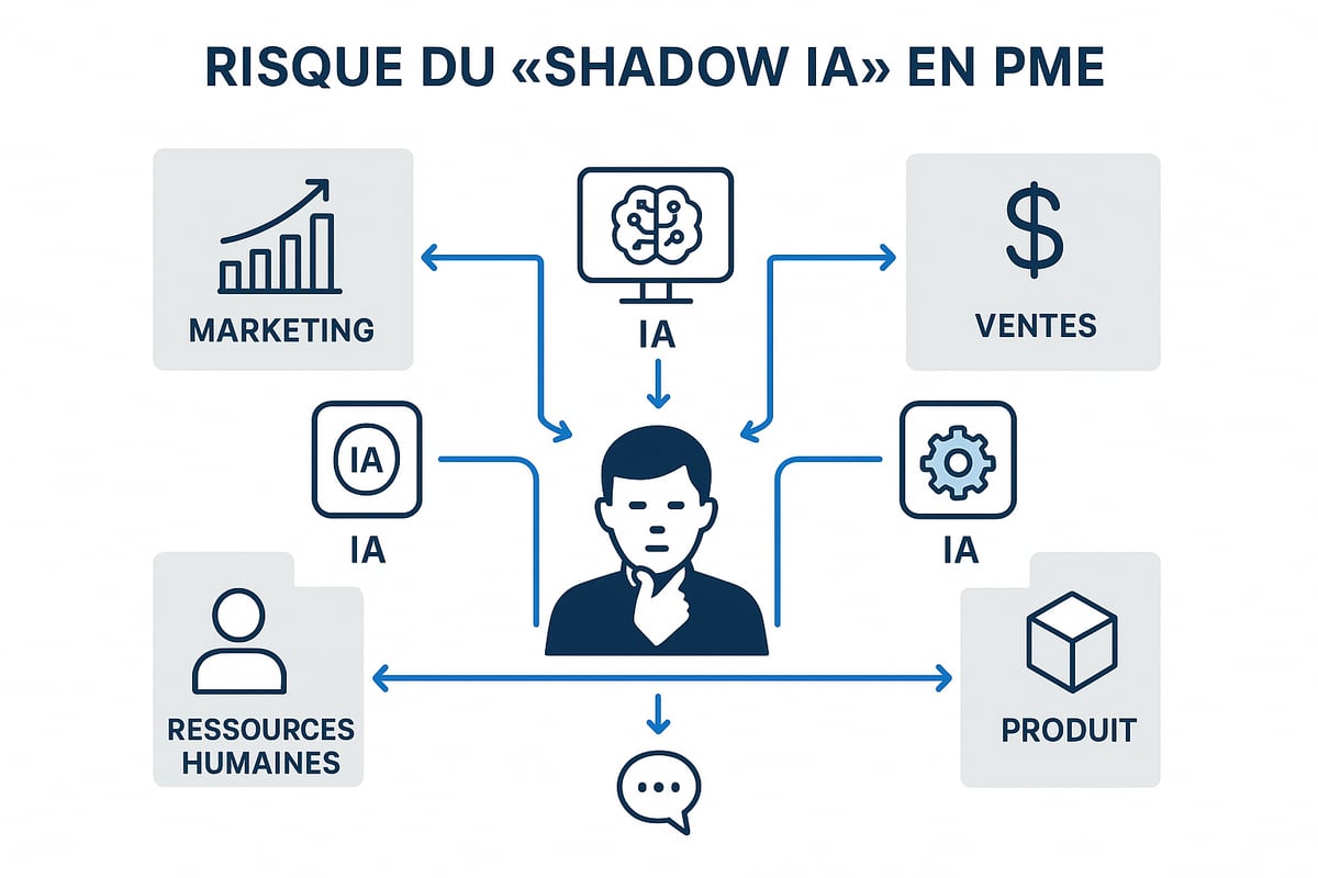 Risque majeur : le “shadow IA” et l’incohérence organisationnelle