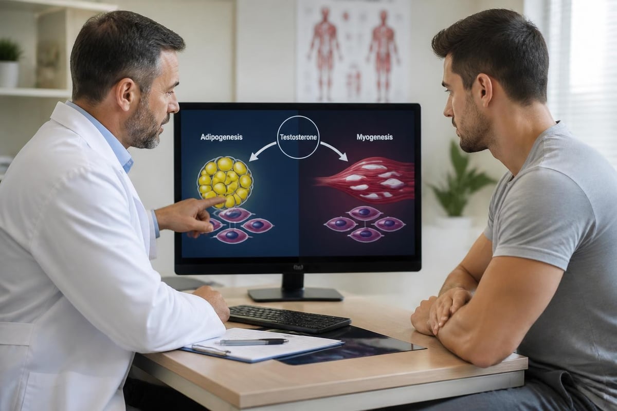 Testosterone's role in fat cell regulation
