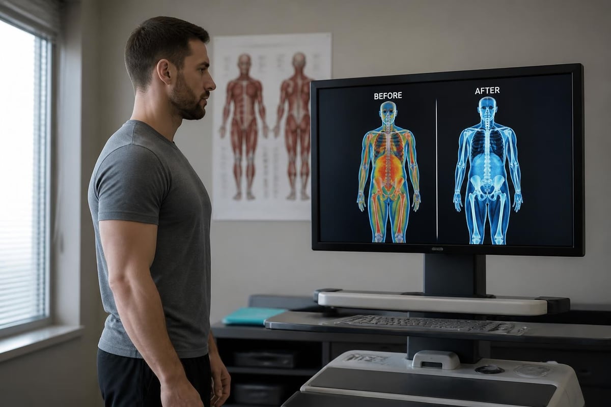 Body composition transformation timeline