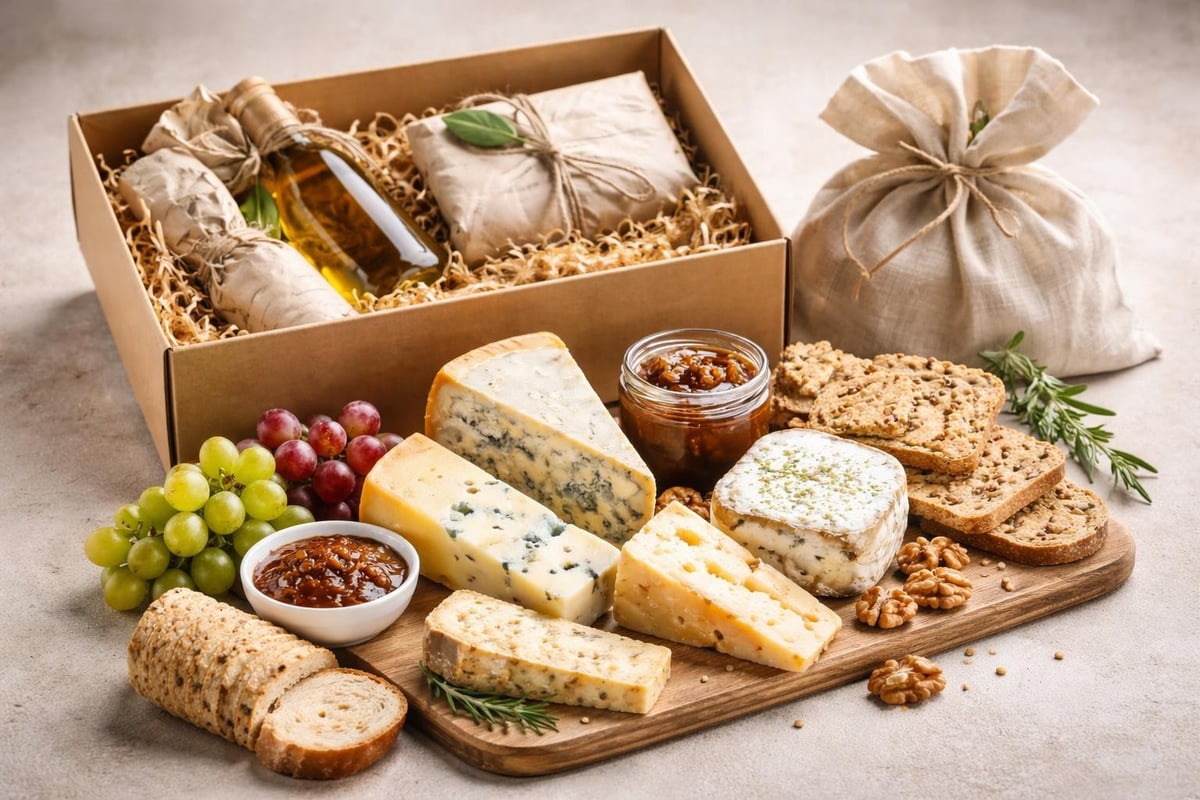 Käsegeschenk Zusammenstellung
