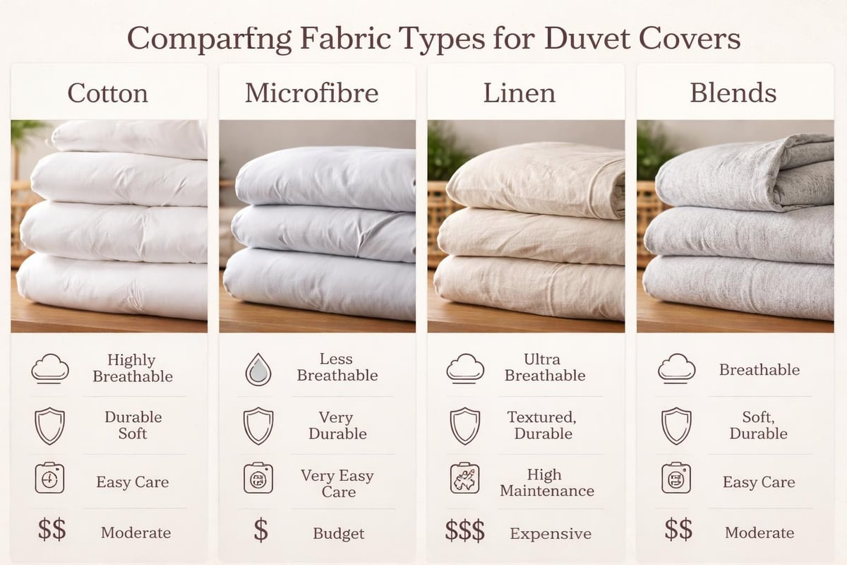 Different fabric types comparison