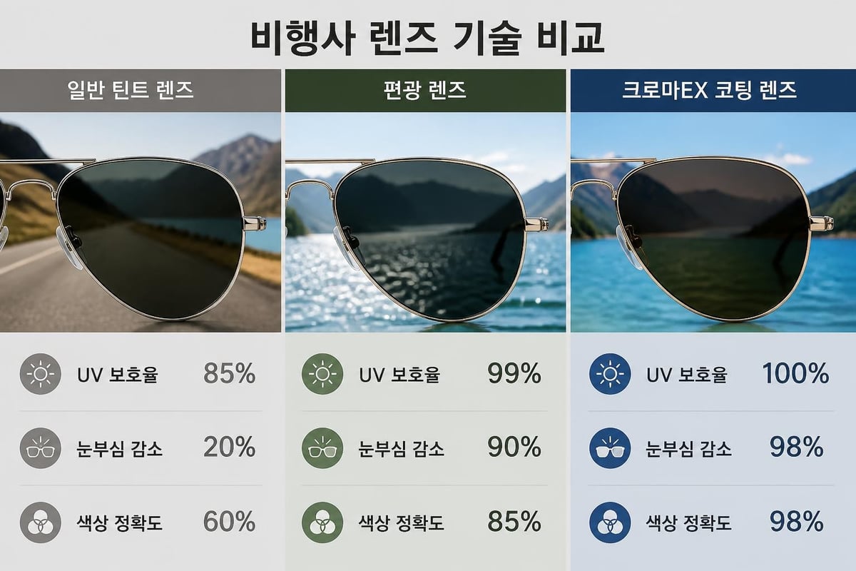 렌즈 기술 비교