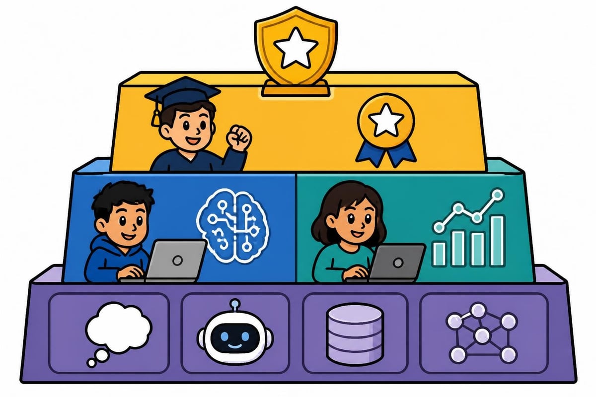 Microsoft AI learning structure