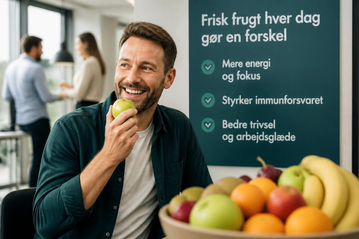 Sundhedsmæssige fordele ved frugt på arbejdspladsen
