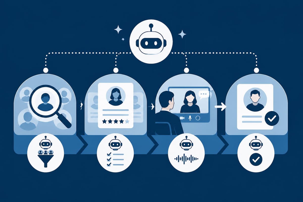 AI recruitment workflow stages