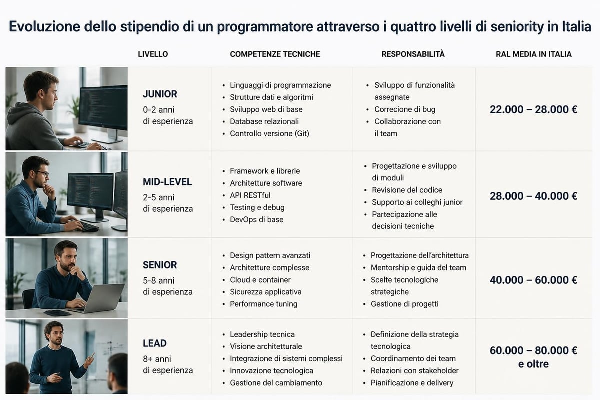 Fasce retributive programmatori