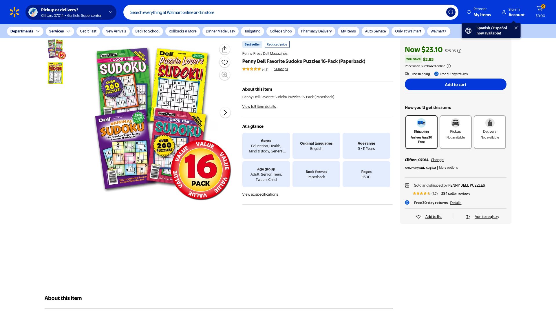 Top 10 Sudoku Game Books to Try in 2025 - Penny Dell Favorite Sudoku Puzzles 16-Pack