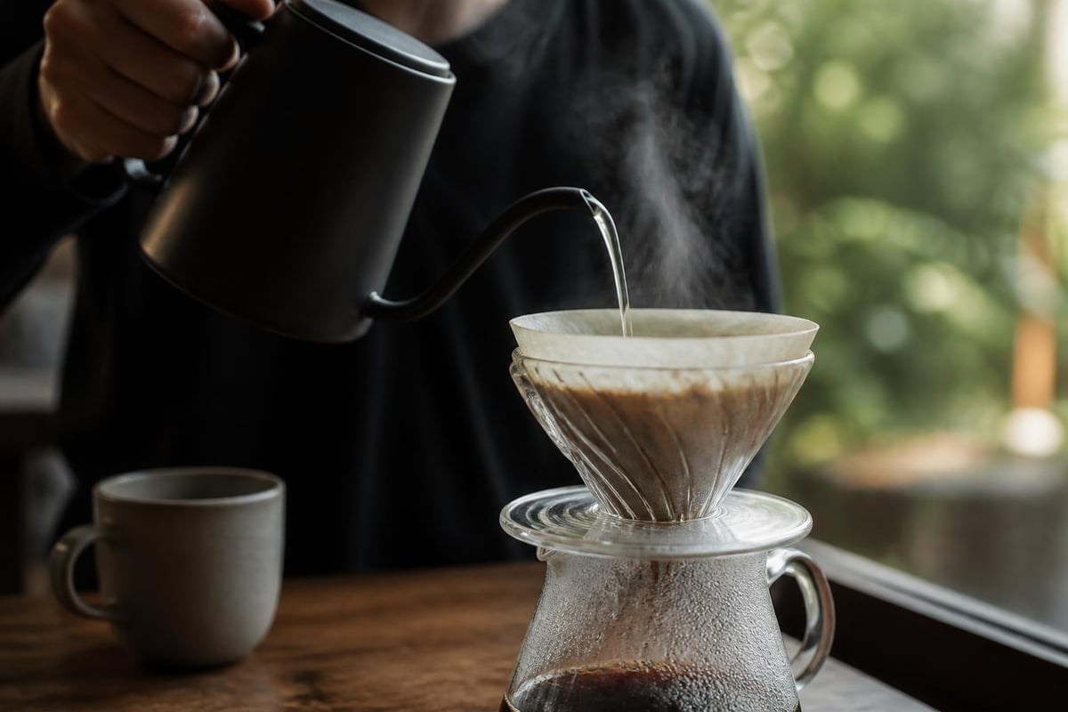 Pour over ritual sensory experience