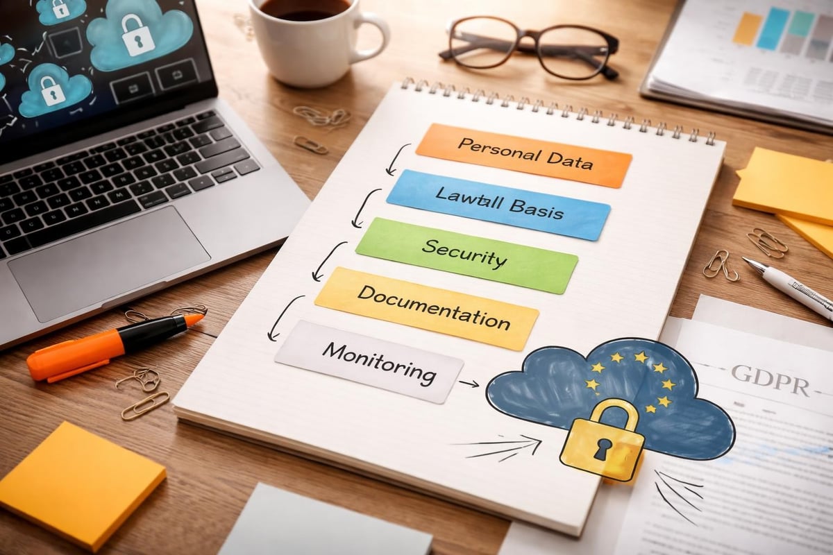 GDPR compliance workflow for cloud services