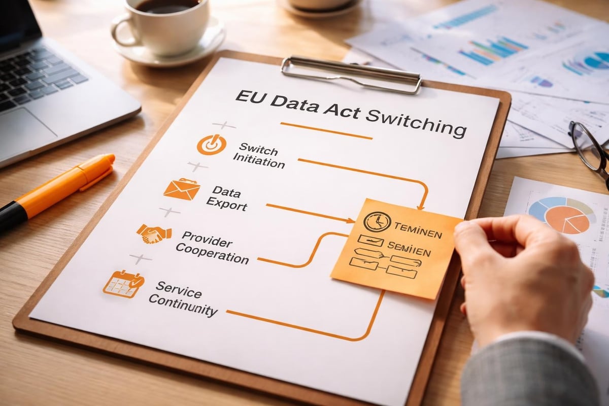 Cloud provider switching process