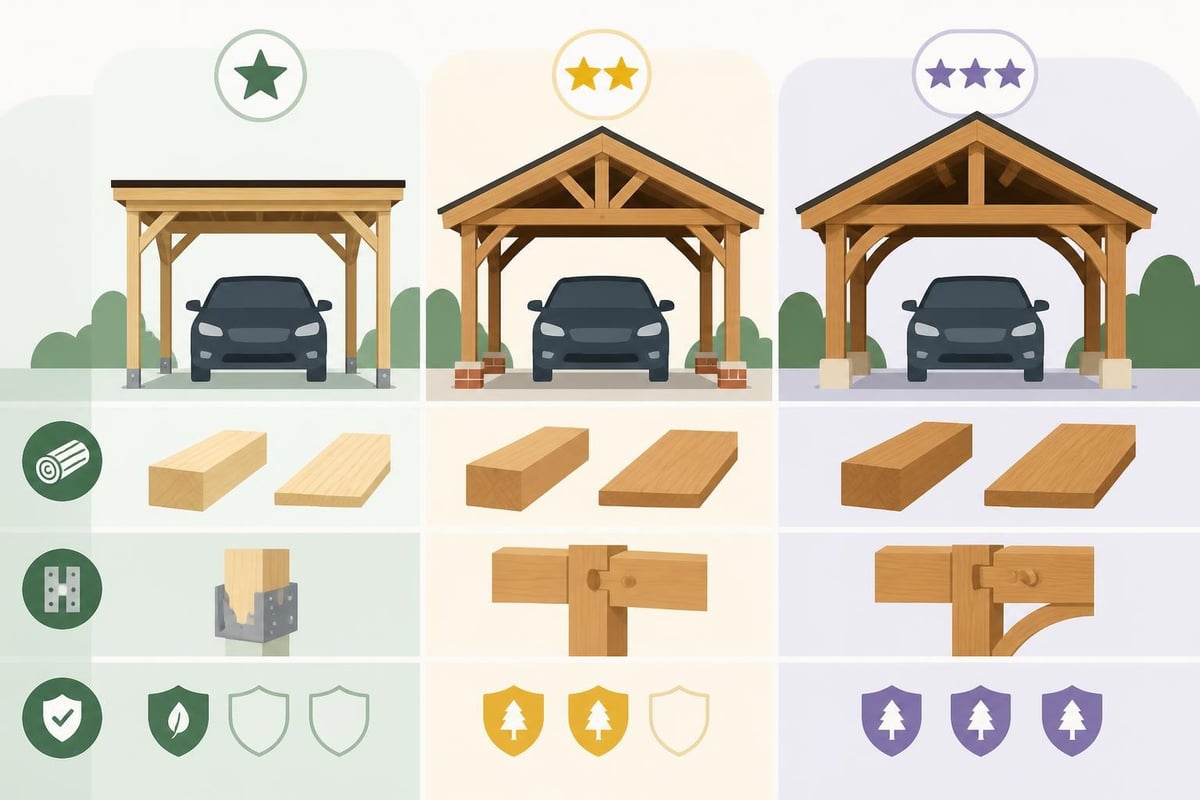 Carport kit quality comparison