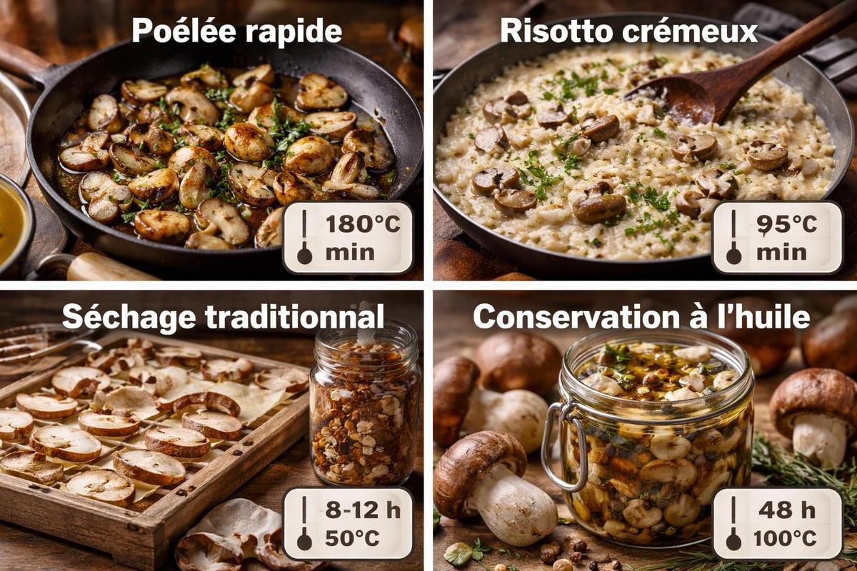 Méthodes de cuisson des cèpes