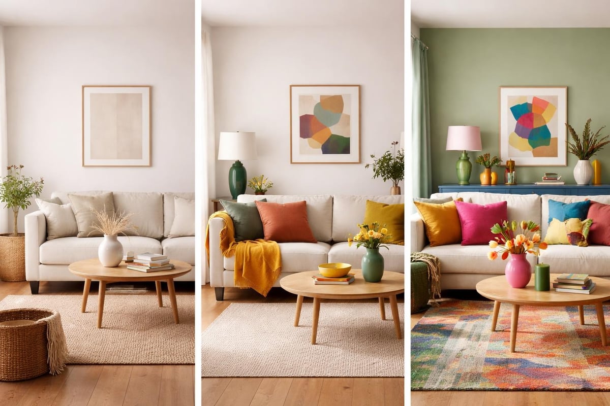 Transitioning from neutral to colourful interiors