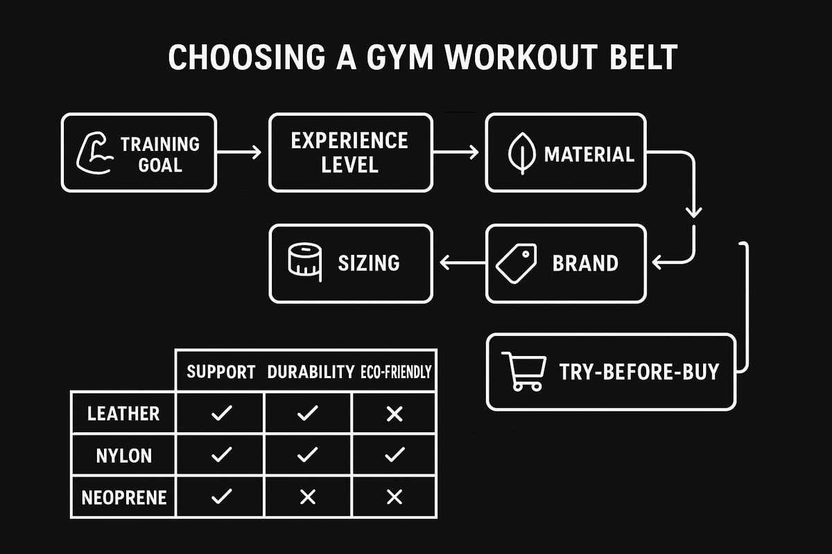 Step-by-Step Guide: How to Choose the Right Gym Workout Belt