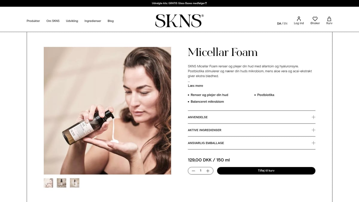 7 Bedste Micellar Water i 2026: Skånsom Rens for Alle Hudtyper - SKNS Micellar Foam