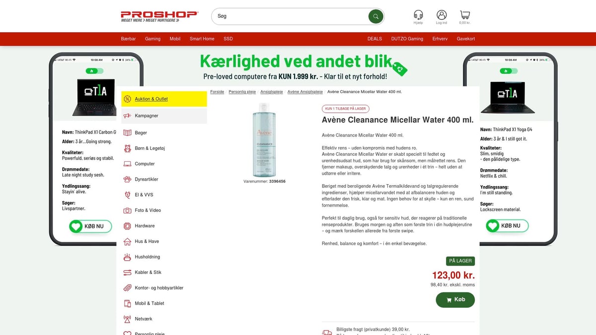 7 Bedste Micellar Water i 2026: Skånsom Rens for Alle Hudtyper - Avene Cleanance Micellar Water