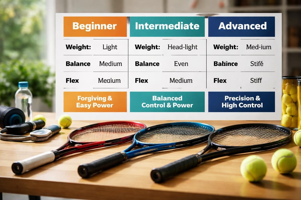 Badminton racket specifications comparison