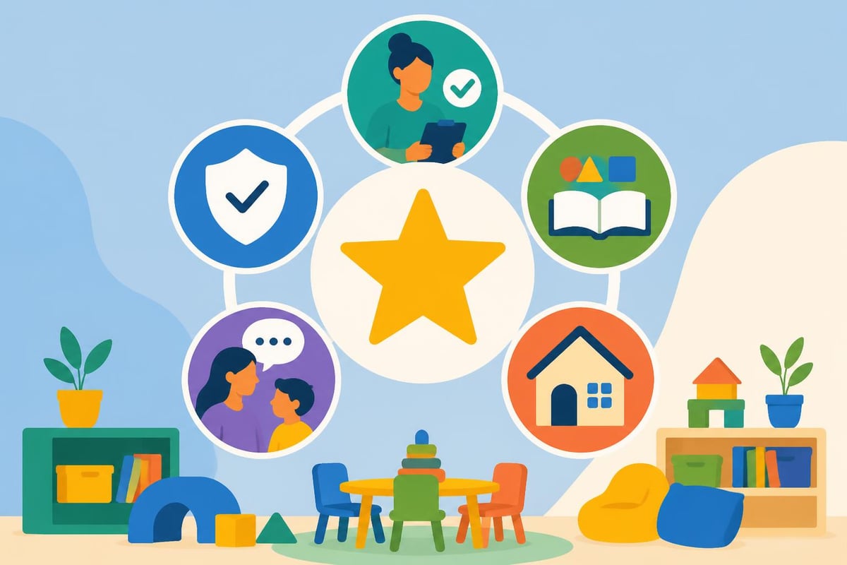 Five-star daycare quality rating components