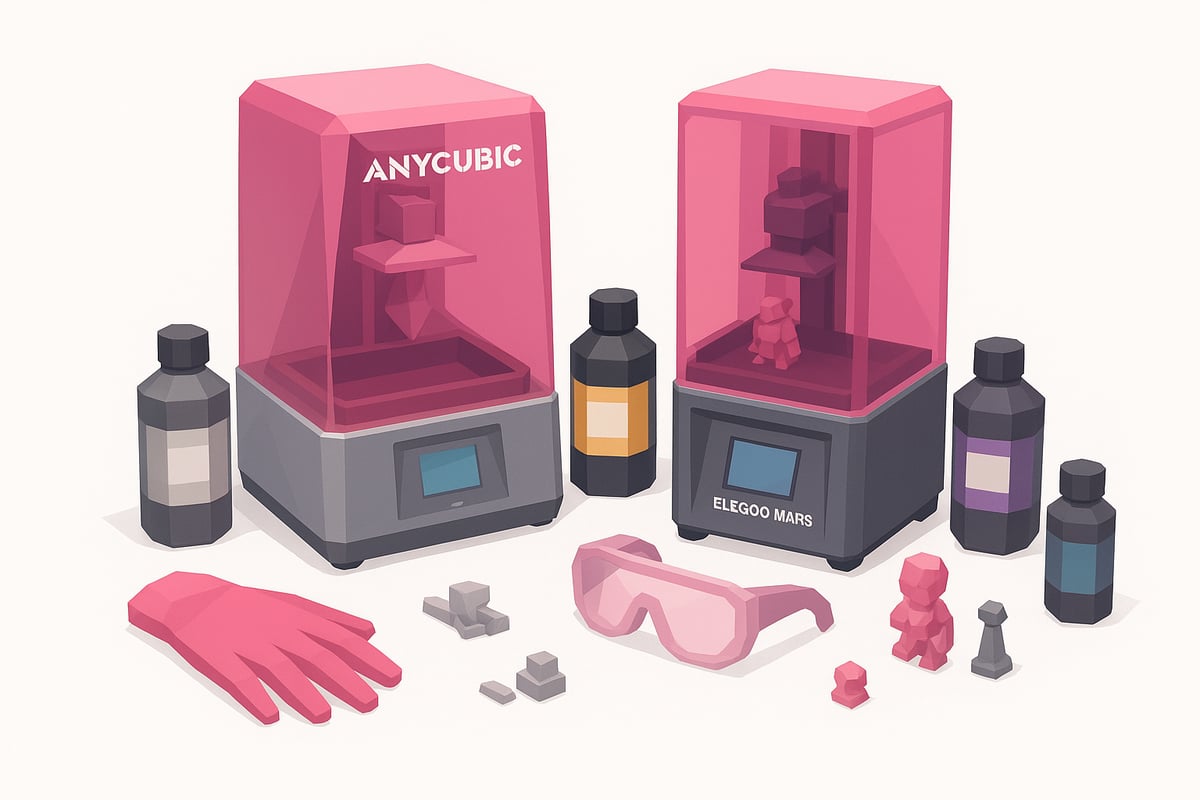 Tipos de impresoras y resinas SLA para principiantes