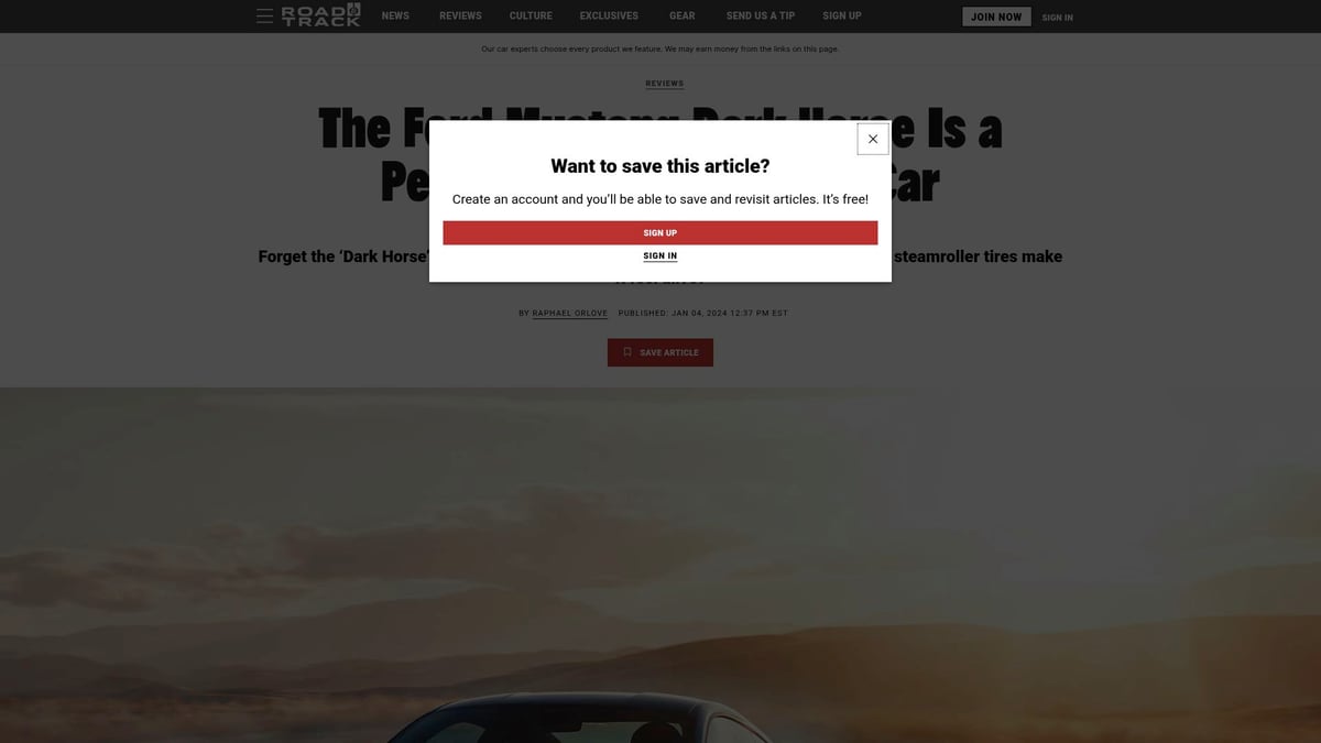 2025年7款肌肉车引领2026年潮流 - 2025款福特Mustang Dark Horse