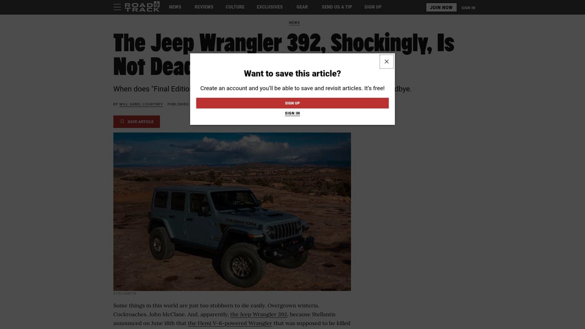 2025年7款肌肉车引领2026年潮流 - 2025款吉普Wrangler Rubicon 392