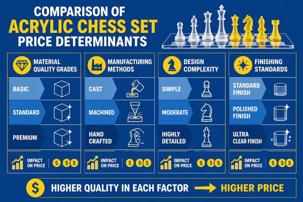 Acrylic chess set value factors