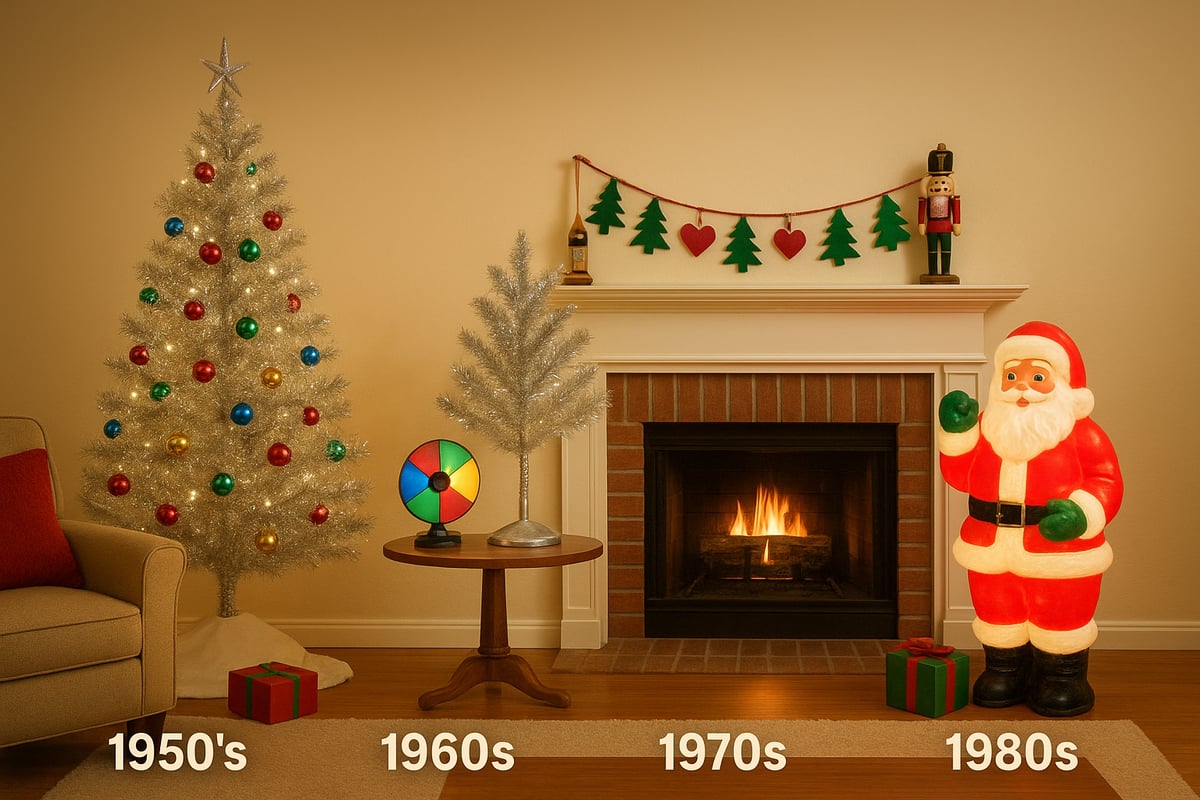 Iconic Retro Christmas Decorations by Decade