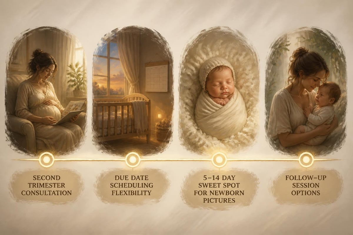 Newborn photography timeline
