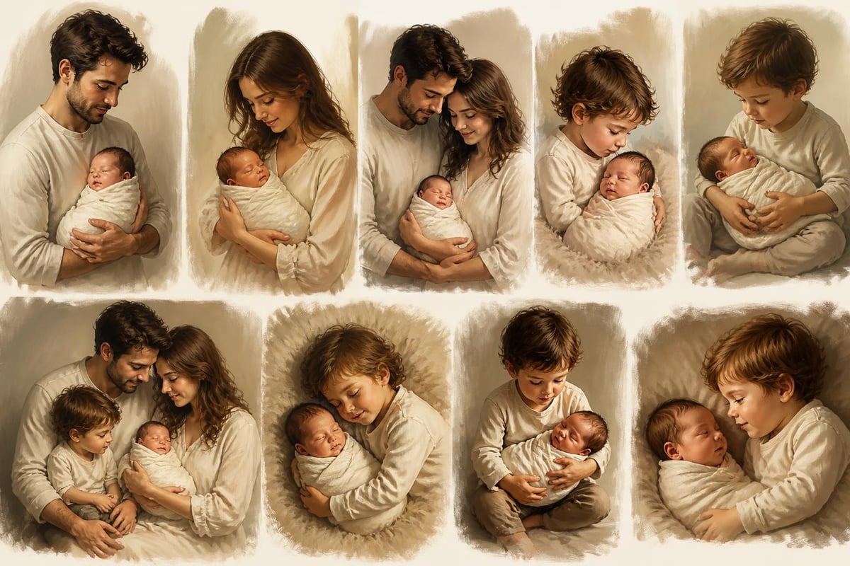 Family newborn photos