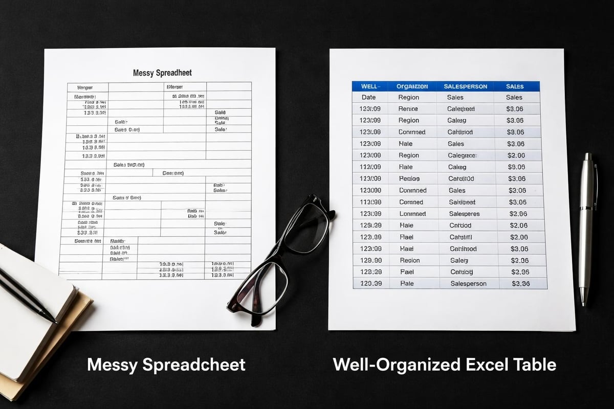 Excel data organization best practices