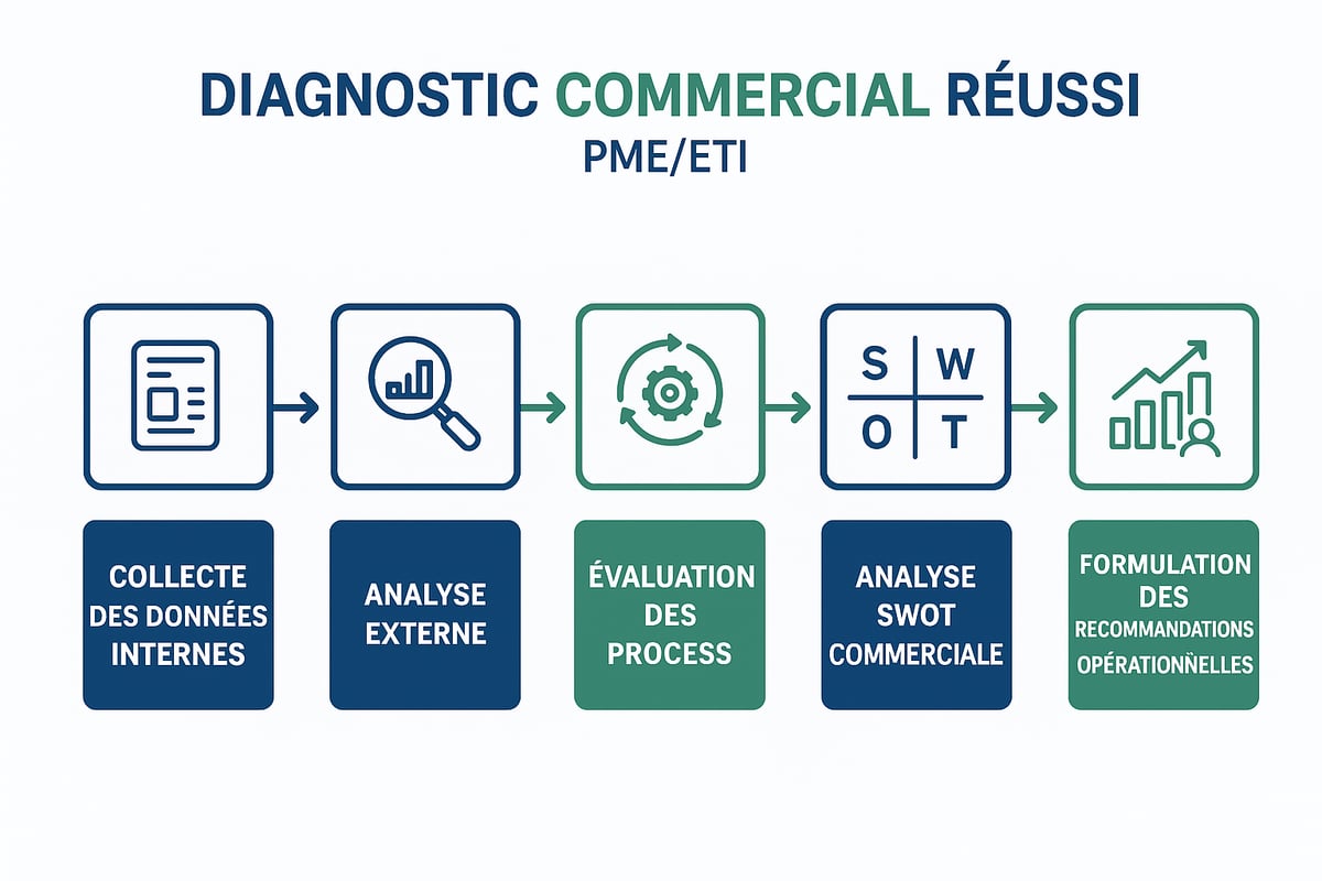 Les étapes clés d’un diagnostic commercial réussi en 2026