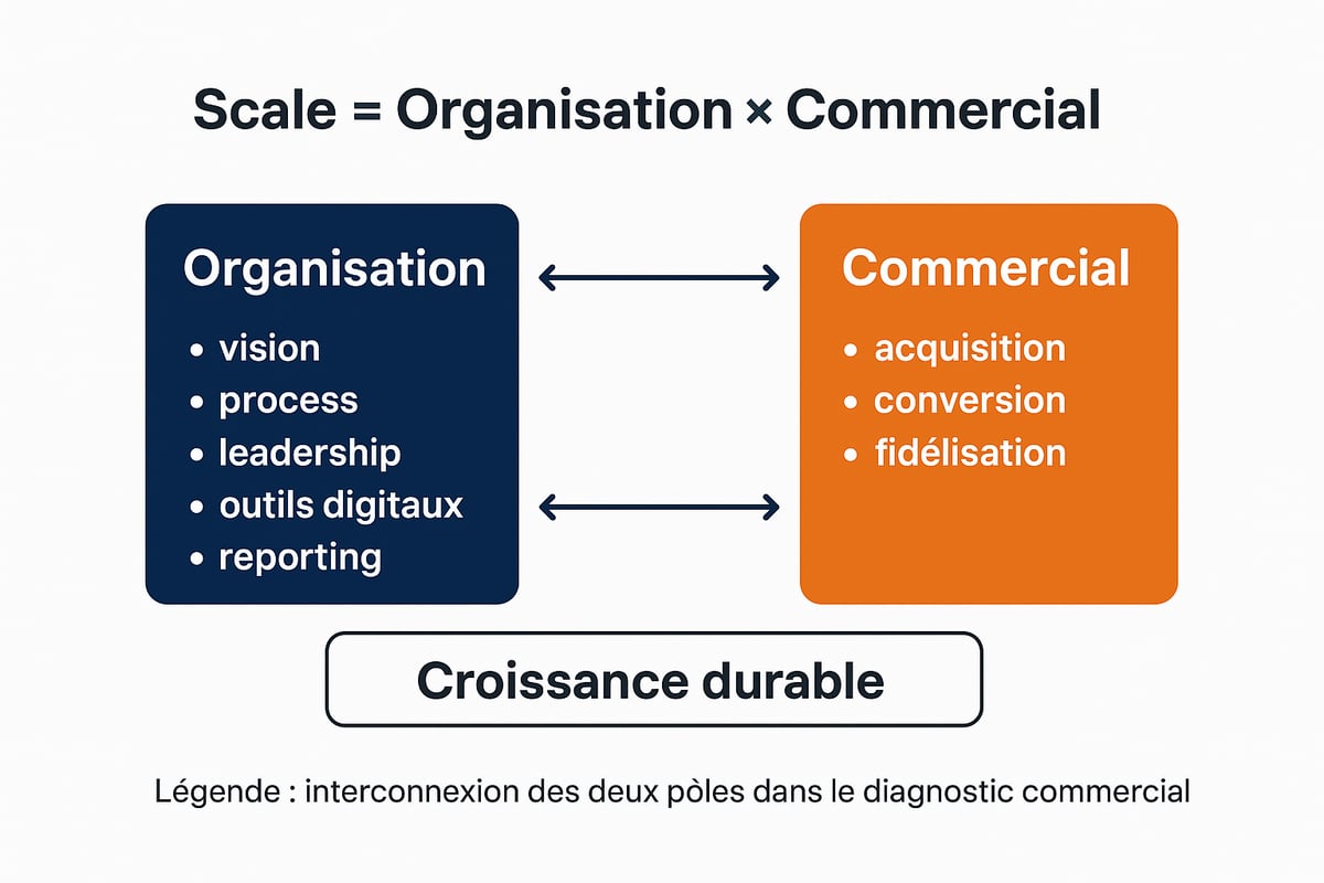 Le modèle Scale = Organisation × Commercial : une approche globale