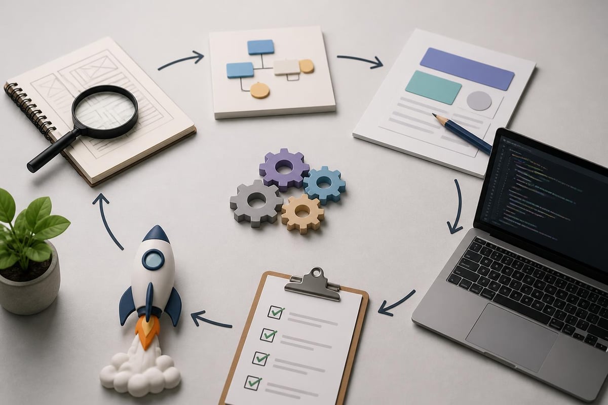 Web development workflow phases