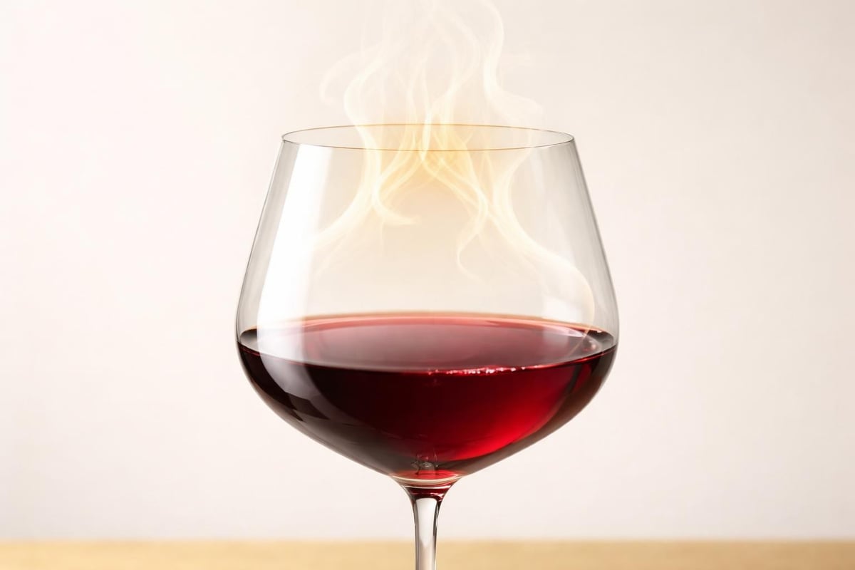 Wine glass bowl shape affects aroma